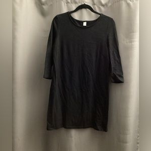 Old navy black loose midi dress size M petite